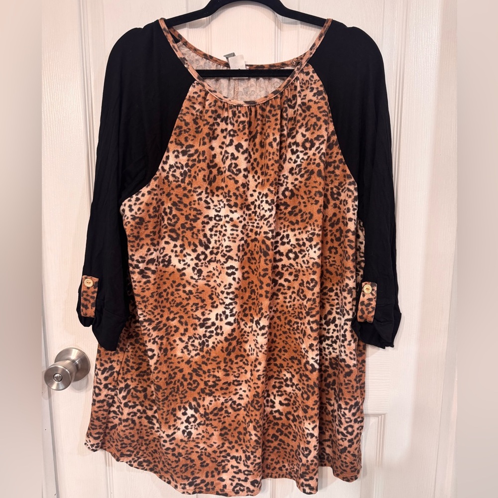 Animal print top